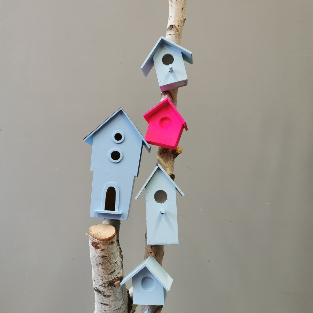 Vogelhäuser aus Papa